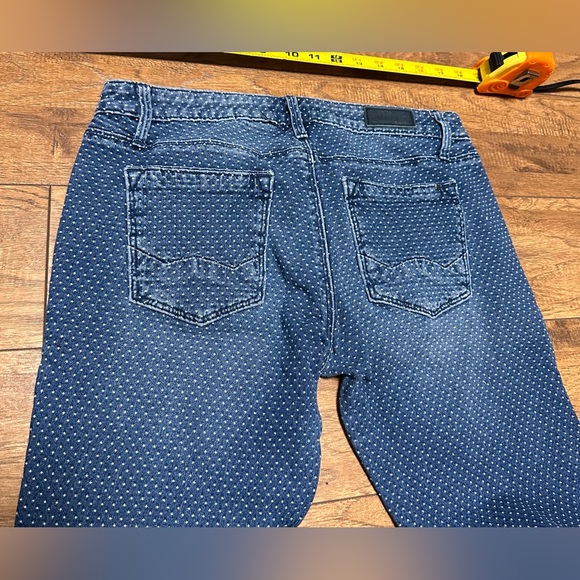 Cult Of Individuality Teaser Skinny Polka Dot Denim Jeans tagged 30 - Picture 8 of 9